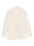 Forte Forte double-breasted button jacket - Neutrals