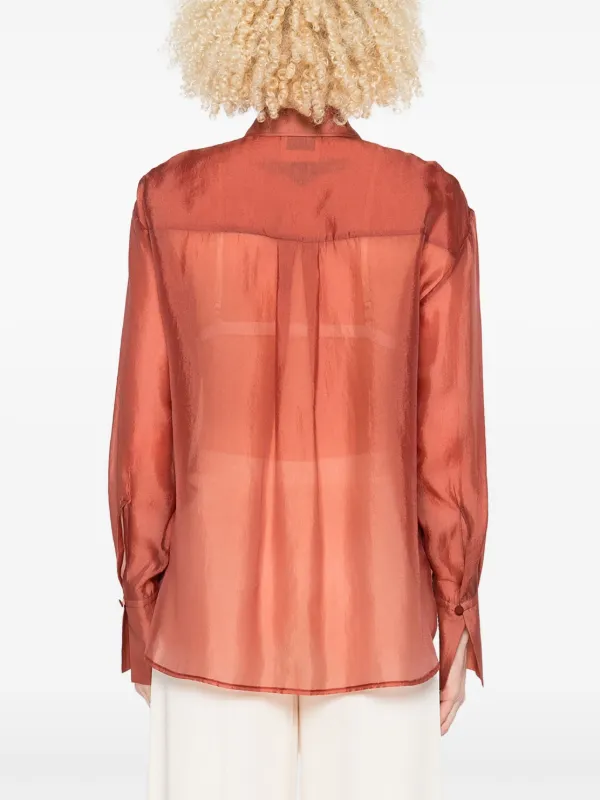 Forte Forte button-up Shirt | Orange | FARFETCH RO