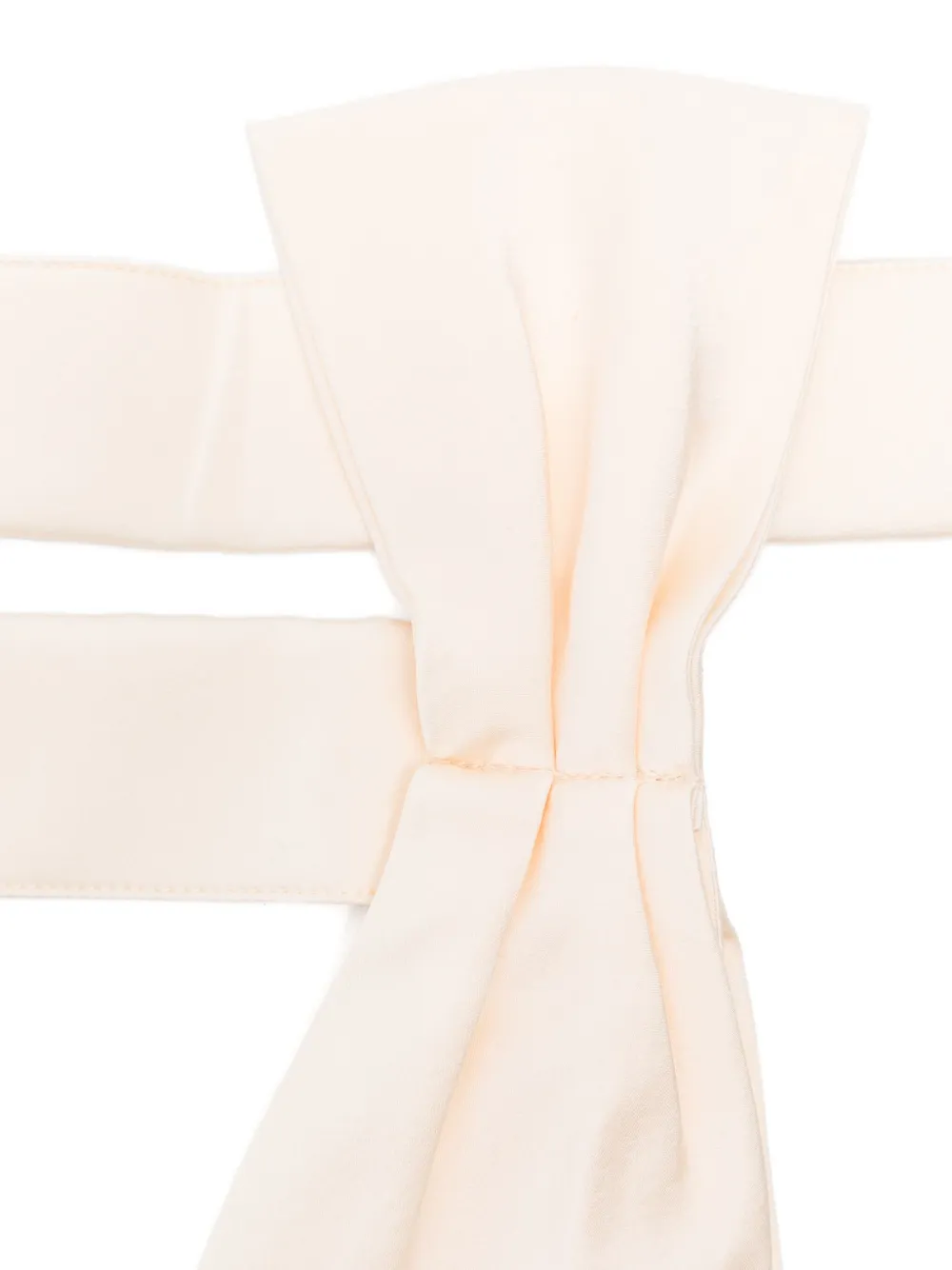 Forte Forte elasticated silk bow tie - Beige