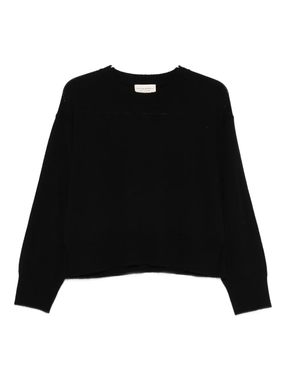 Officine Generale Cashmere Sweater In Black