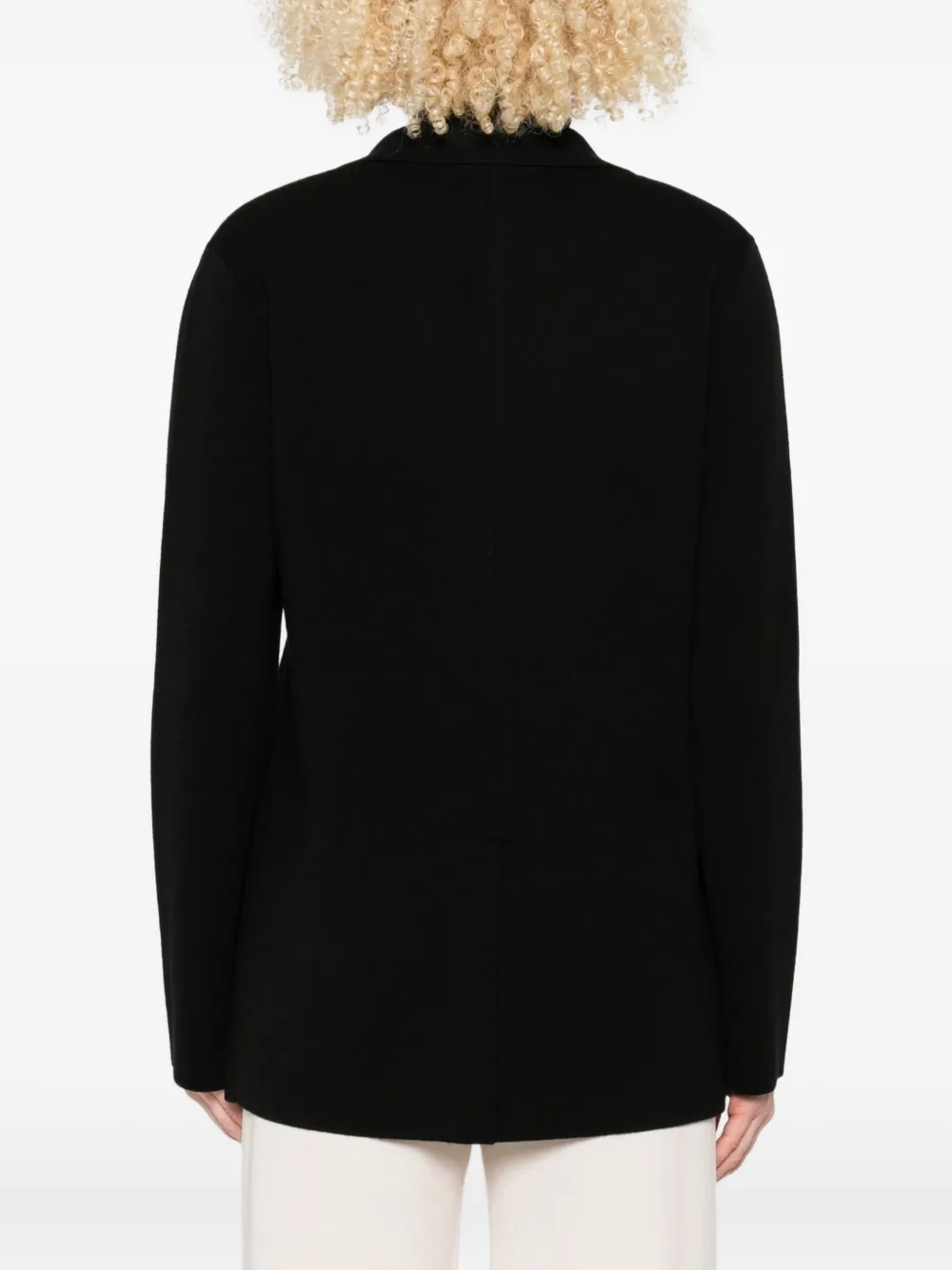 Forte Blazer met V-hals Zwart