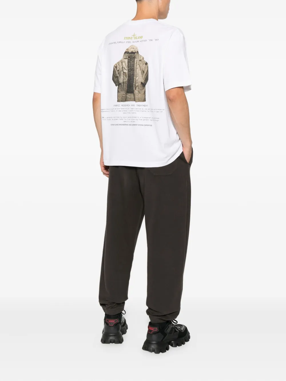Stone Island 2100037 logo-print T-shirt Wit