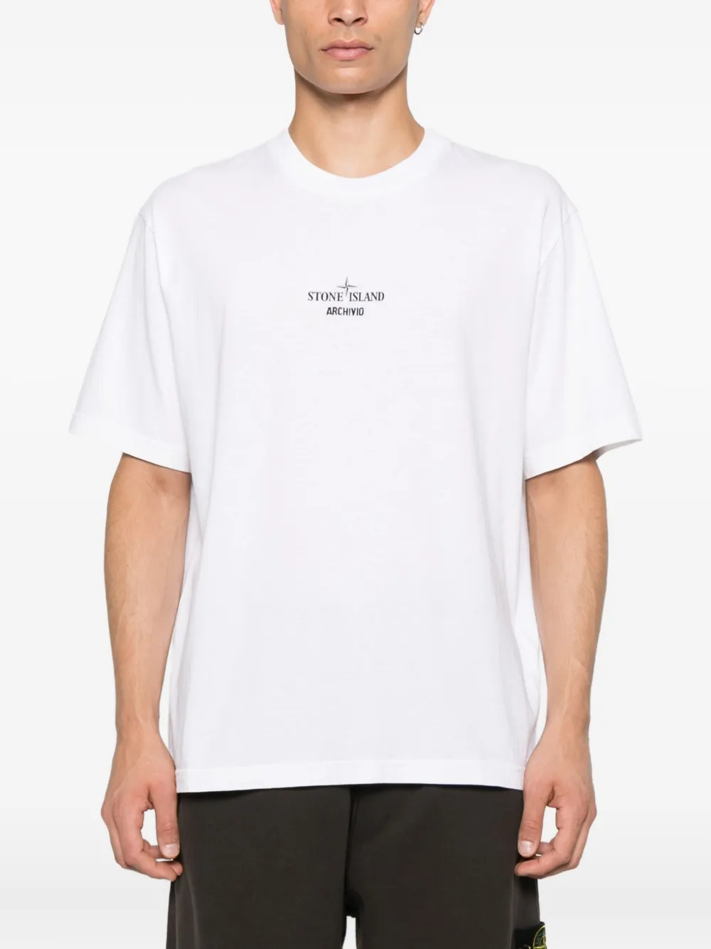 Stone Island 2100037 logo-print T-shirt Wit