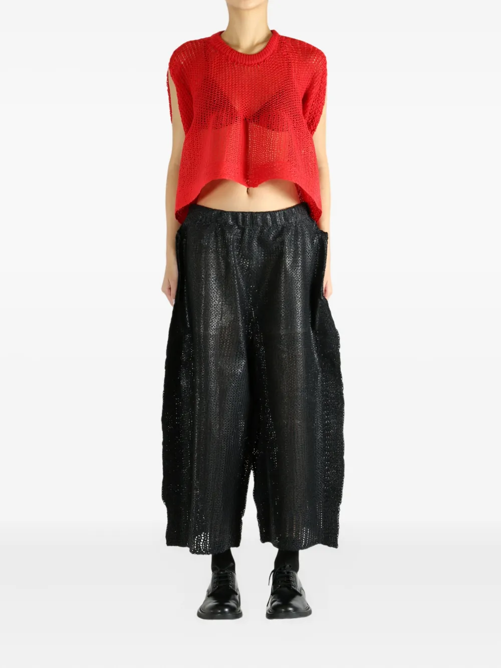 Issey Miyake round-neck IM58KN283 top | Vests & Tank Tops | Image 2