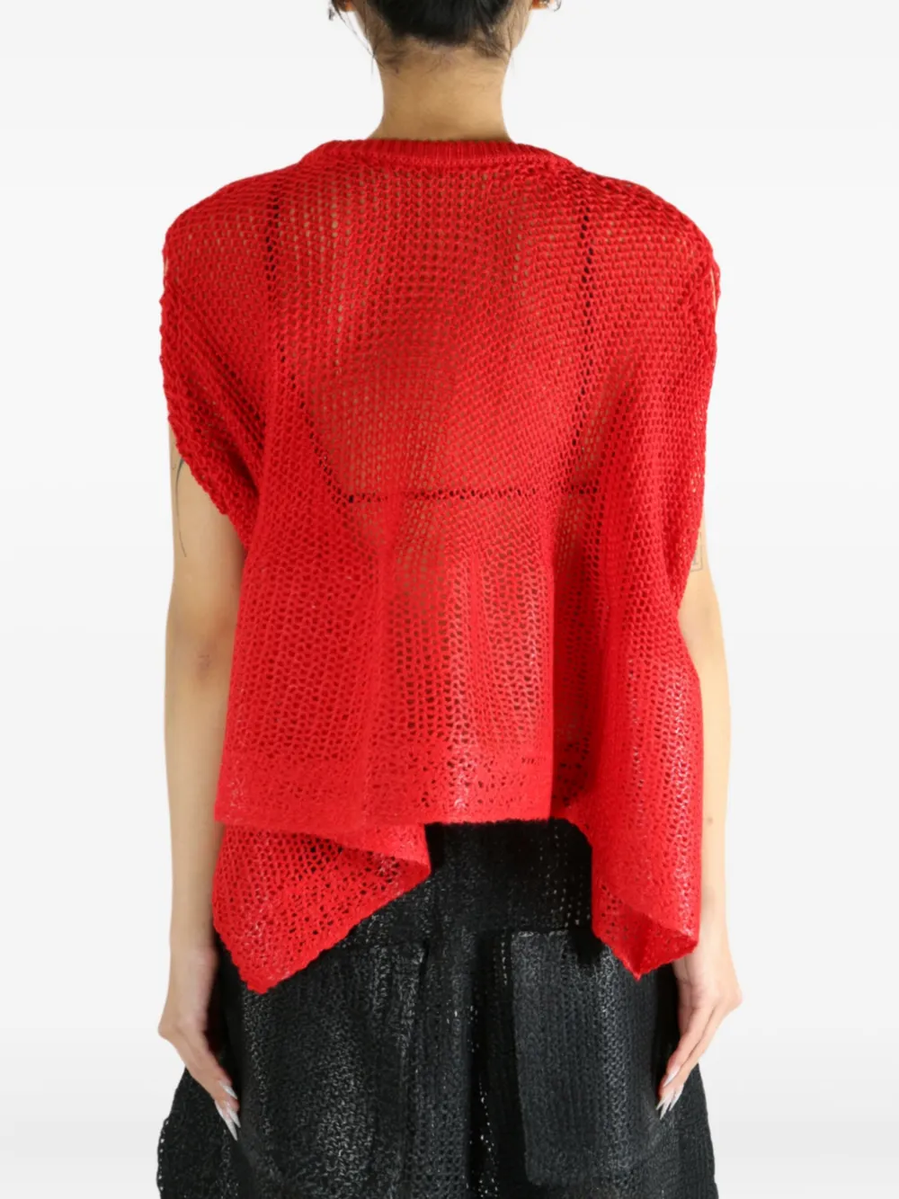 Issey Miyake Round-neck Im58kn283 Top In Red