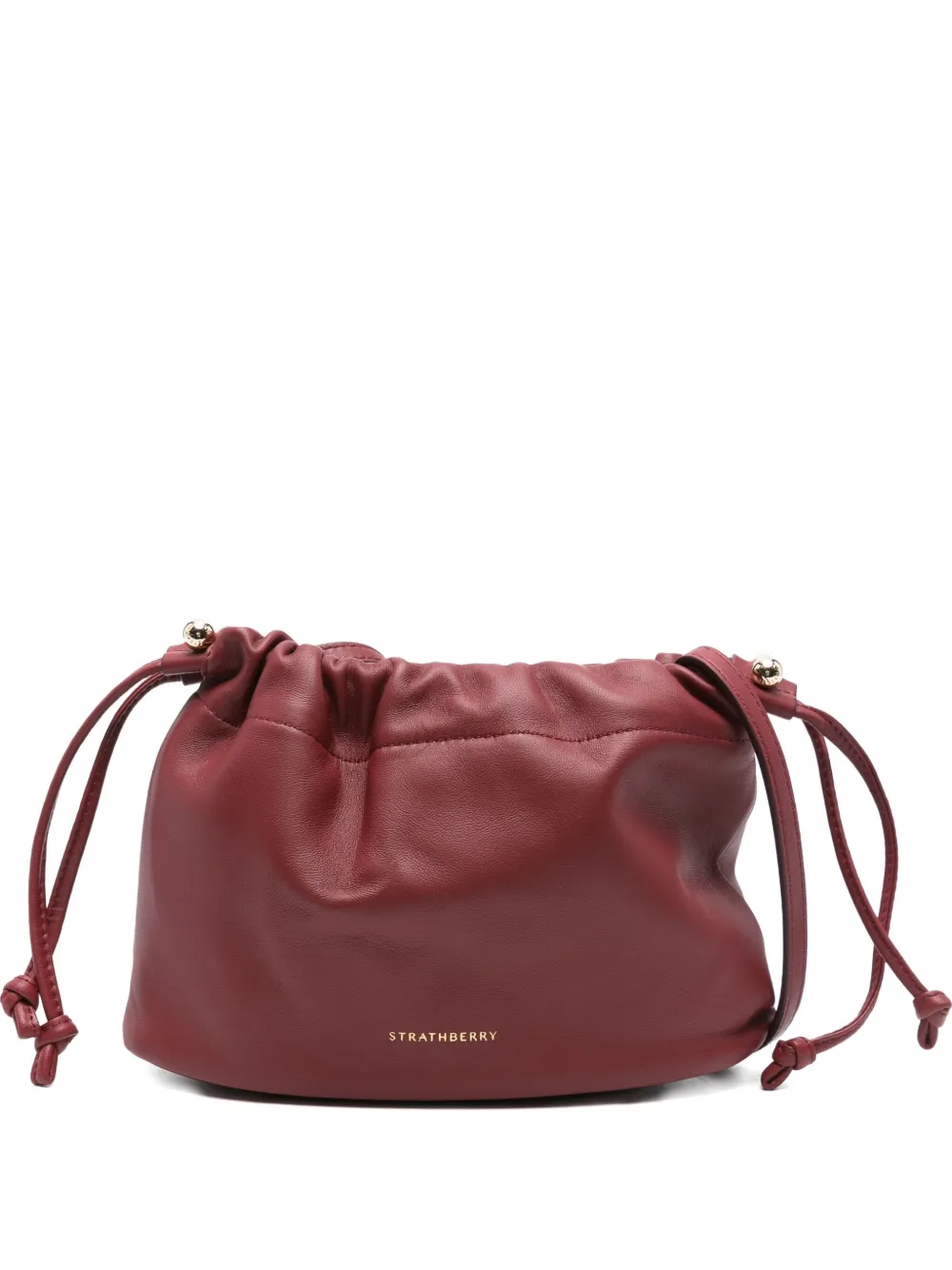 Strathberry Charlotte Drawstring calf-leather cross body bag - レッド Strathberry Charlotte Drawstring calf-leather cross body bag - レッド