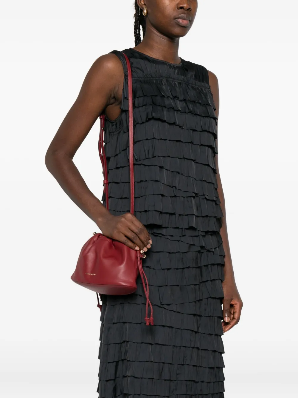 Strathberry Charlotte Drawstring 小牛皮斜挎包 | Image 2