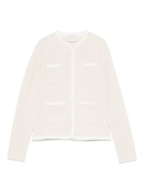 Forte Forte pocket-trimmed button cardigan