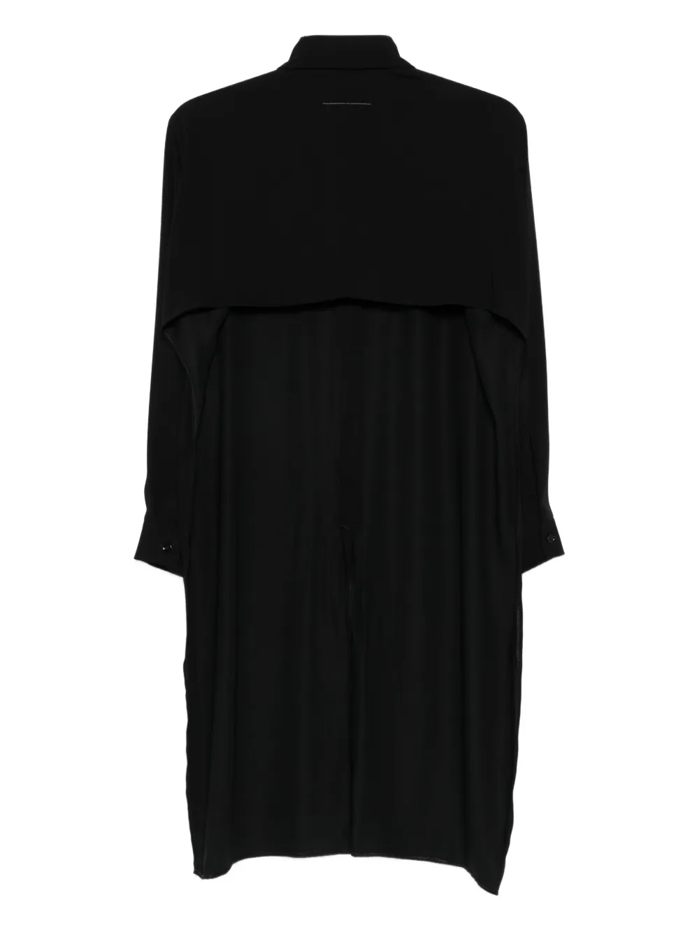 MM6 Maison Margiela long-sleeved long shirt - Zwart