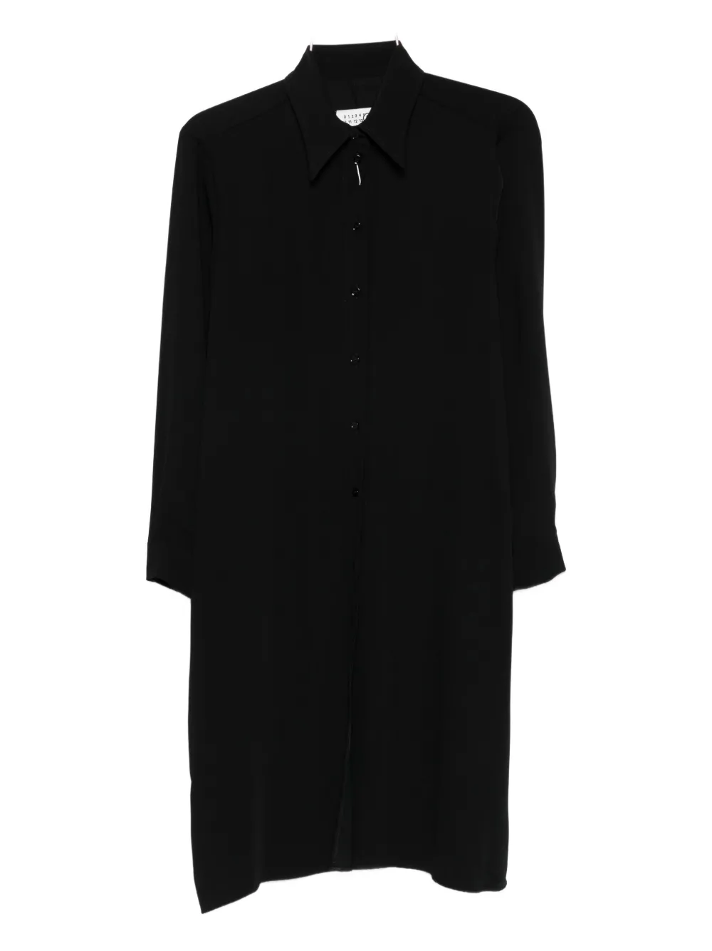 MM6 Maison Margiela long-sleeved long shirt - Nero