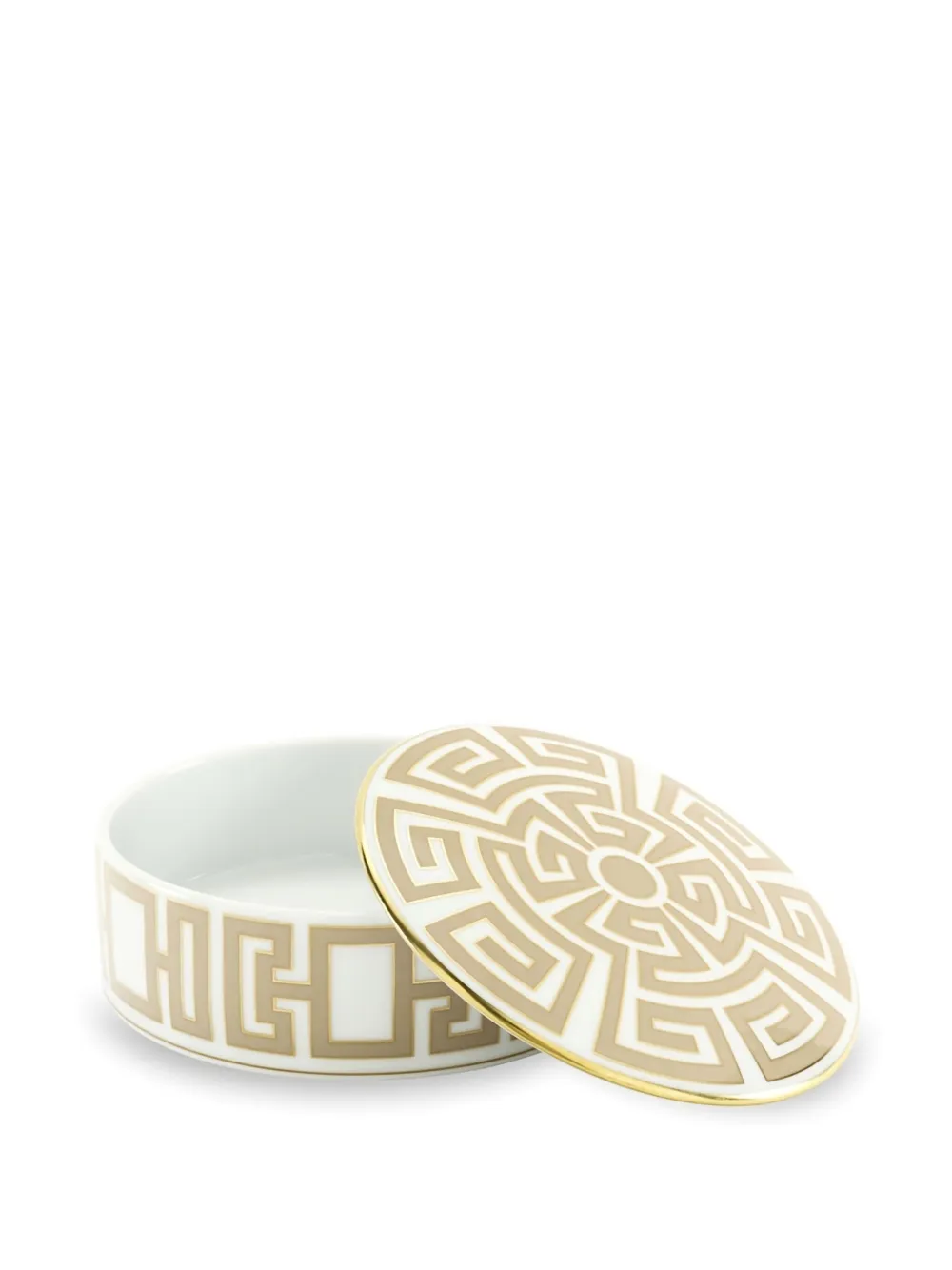 Ginori 1735 Labyrinth Pattern Trinket Box In White