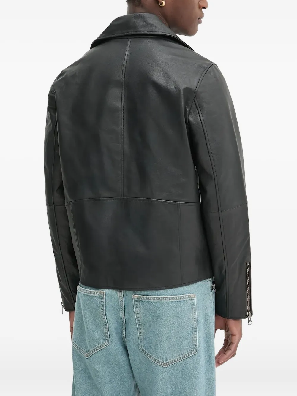 SAMSOE SAMSOE asymmetrical-zip leather jacket | Biker Jackets | Image 2