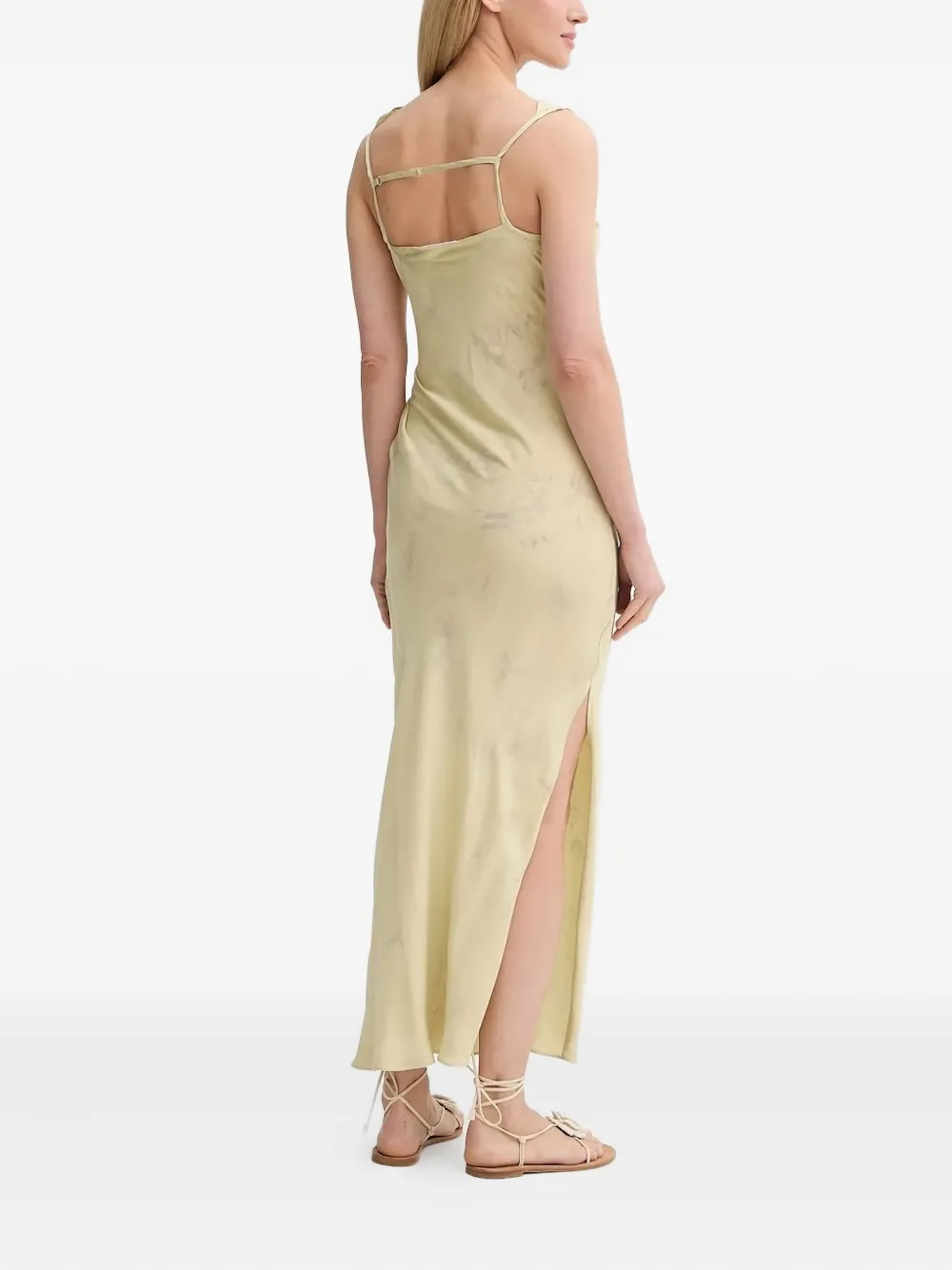 SAMSOE SAMSOE Sahira jurk met col en zijsplit - Beige