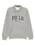 Polo Ralph Lauren polo-neck kangaroo-pocket sweatshirt - Grey