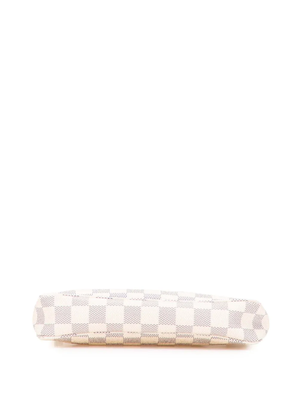 Pre-owned Louis Vuitton 2007 Damier Azur Pochette Accessoires Shoulder Bag In White