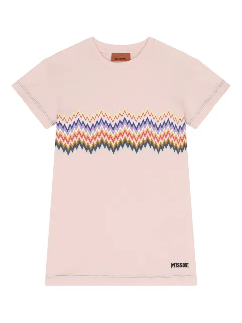 Missoni Kids zigzag-print T-shirt dress