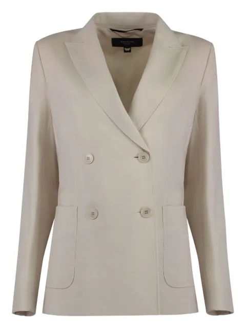 Weekend Max Mara Blazer de lã mista com abotoamento duplo
