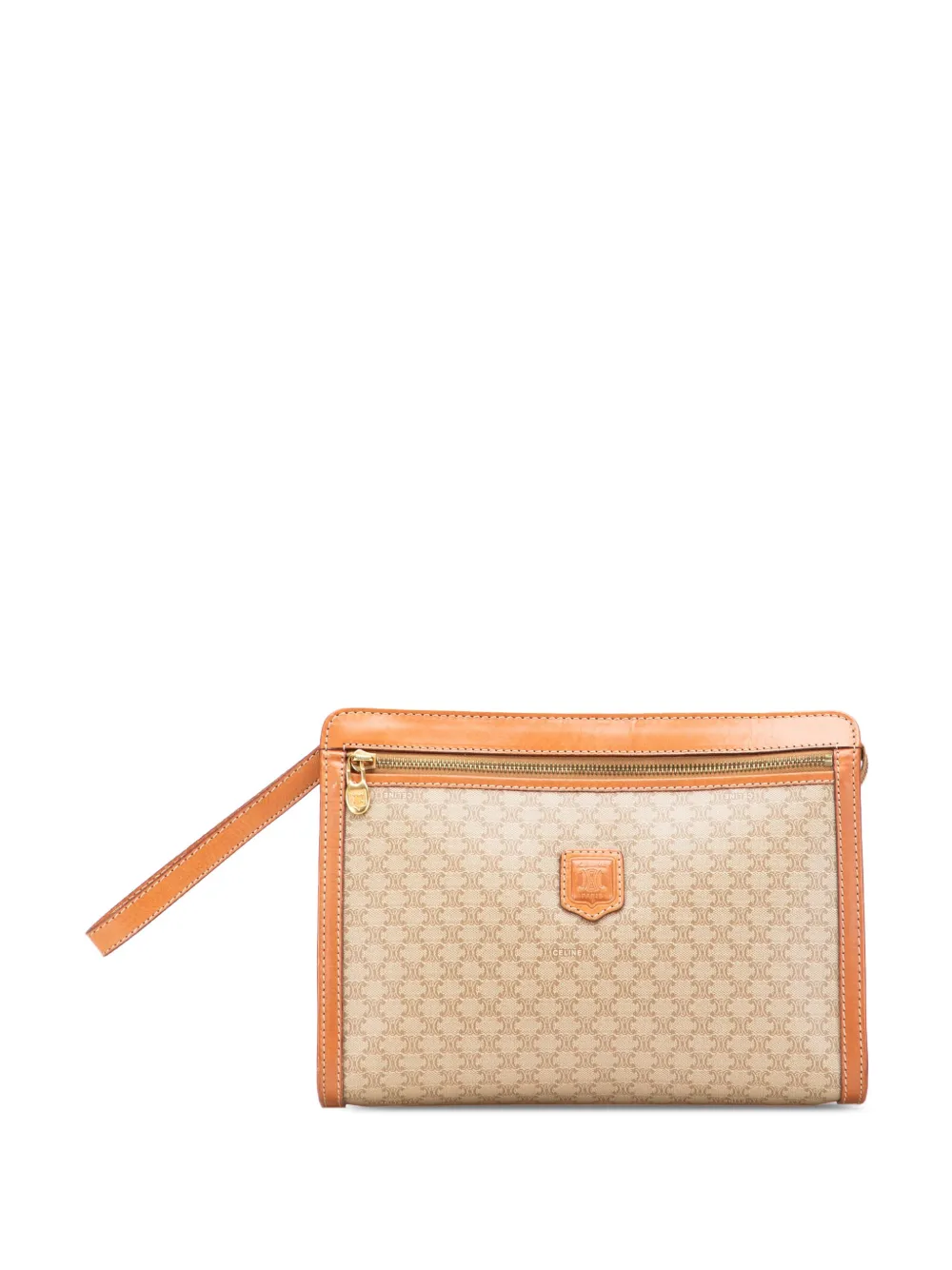 Céline Pre-Owned 1994 Macadam Coated Canvas clutch bag - ブラウン Céline Pre-Owned 1994 Macadam Coated Canvas clutch bag - ブラウン