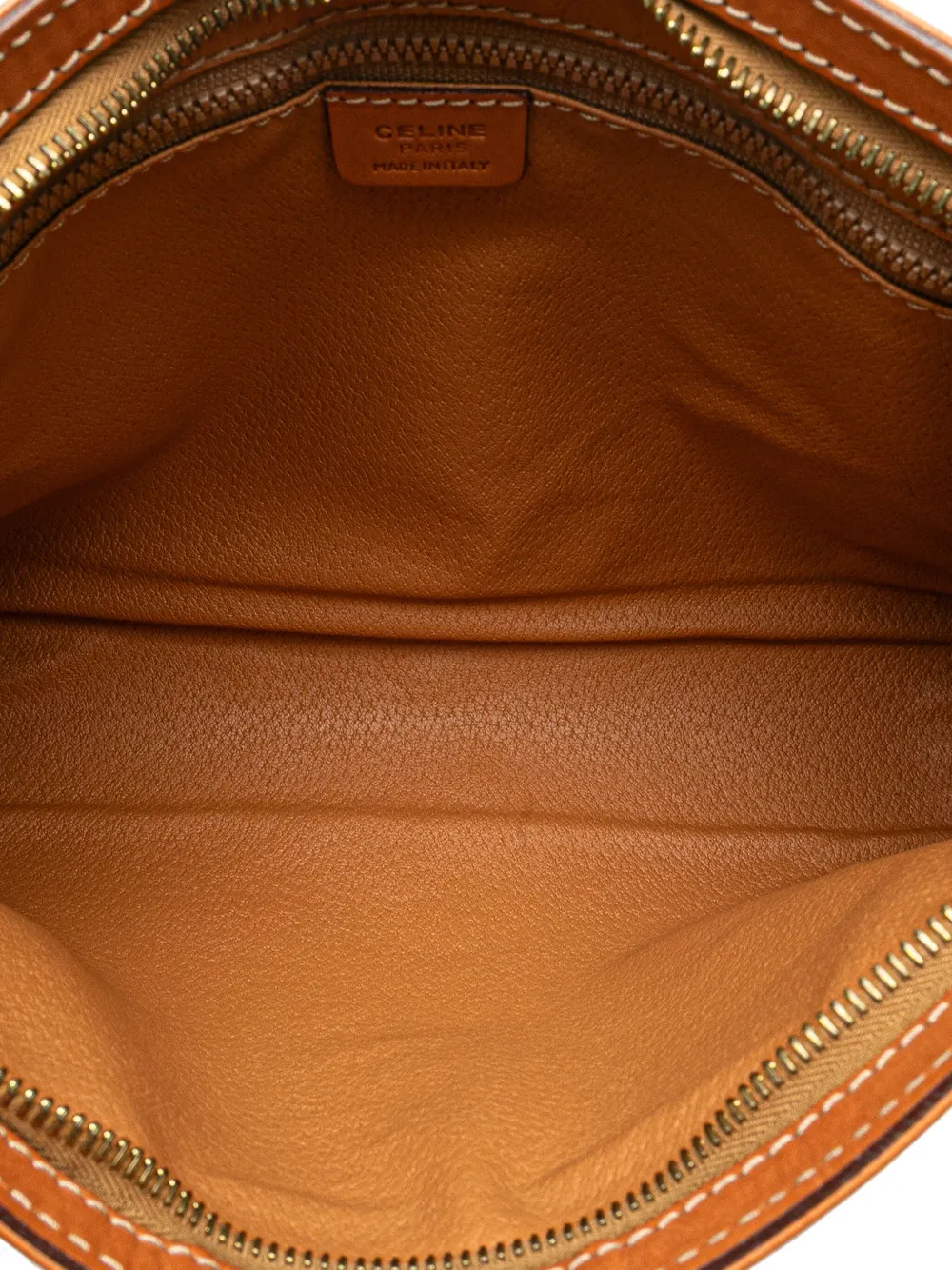Pre-owned Celine 1994 Macadam Coated Canvas Clutch Bag In Brown