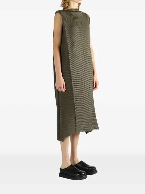 the fold green dress Green Poplin Fold Over Tube Dress *FINAL SALE* main image 1