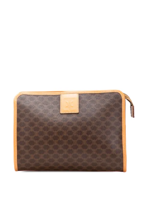 Céline Pre-Owned 2014 Macadam Coated Canvas clutch bag