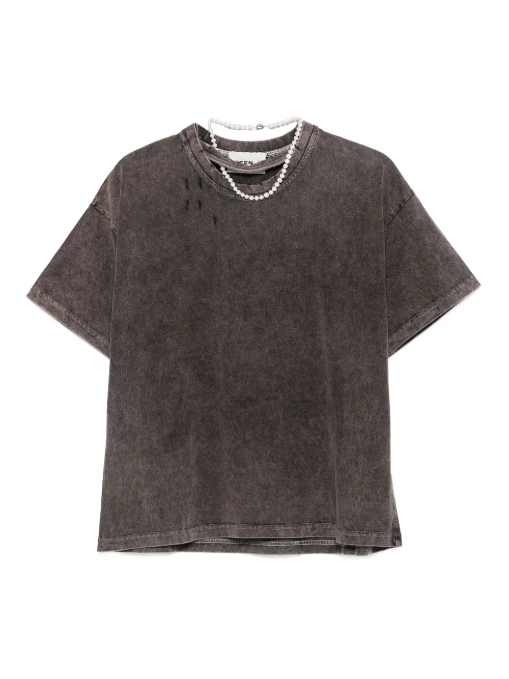 acid-wash cotton T-shirt