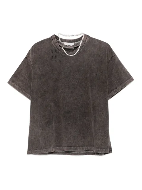 Seen Users acid-wash cotton T-shirt