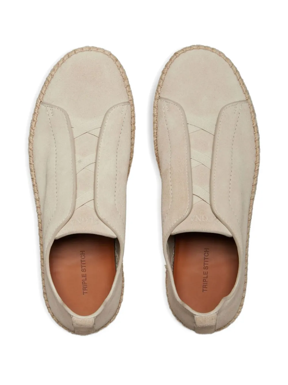 Zegna suede leather espadrilles Neutrals