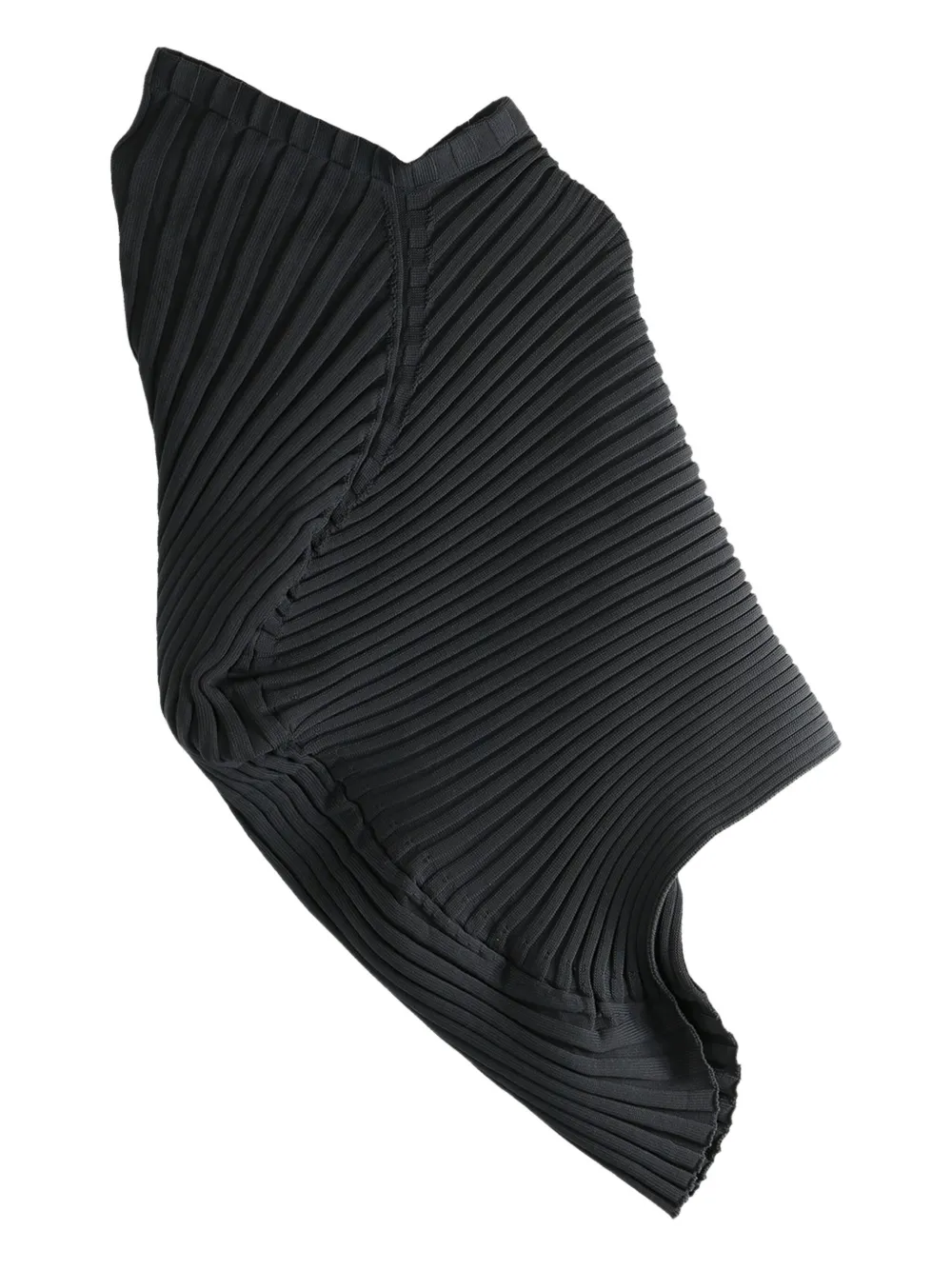 Issey Miyake pleated asymmetric skirt | Black | Image 1