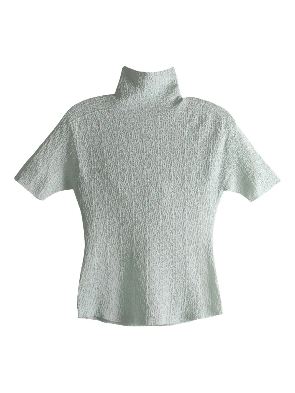 Issey Miyake Textured Roll-neck Knitwear In Animal Print