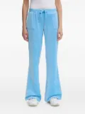 Juicy Couture patch-pocket velour trousers - Blue