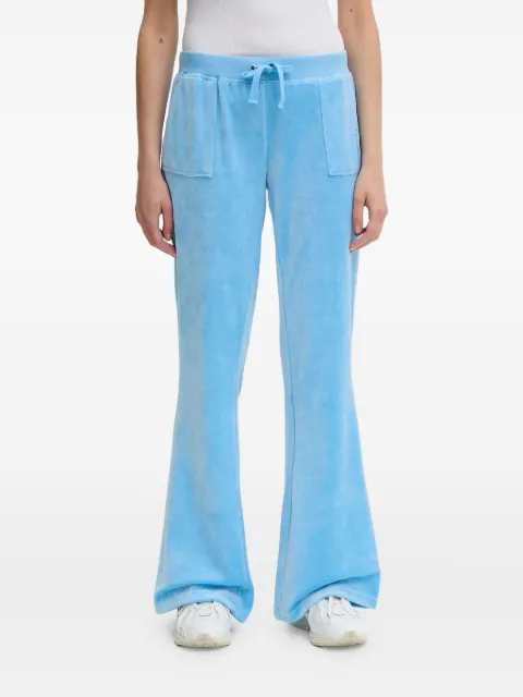 Juicy Couture patch-pocket velour trousers