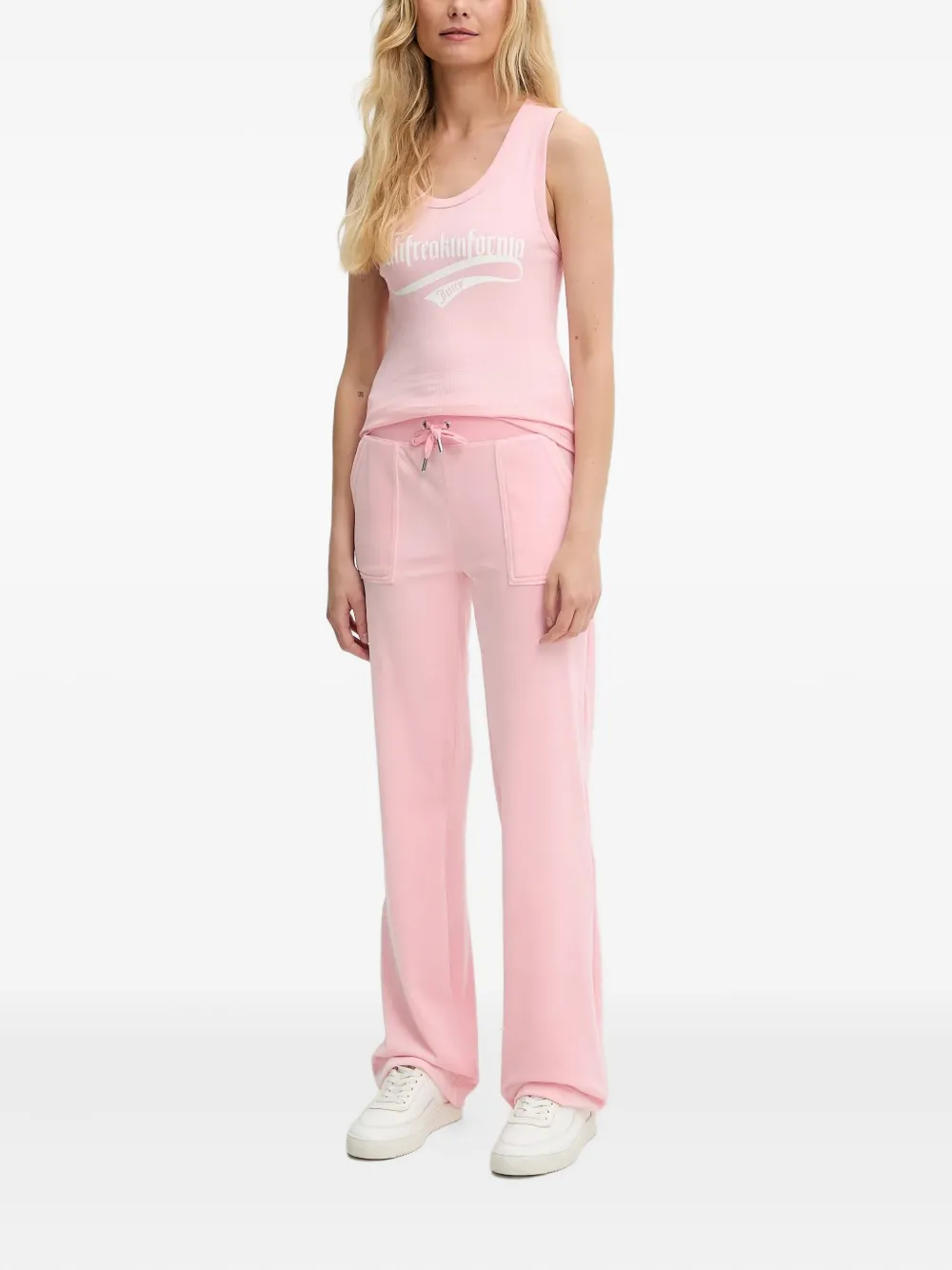 Juicy Couture Logo-embroidered Track Pants In Pink