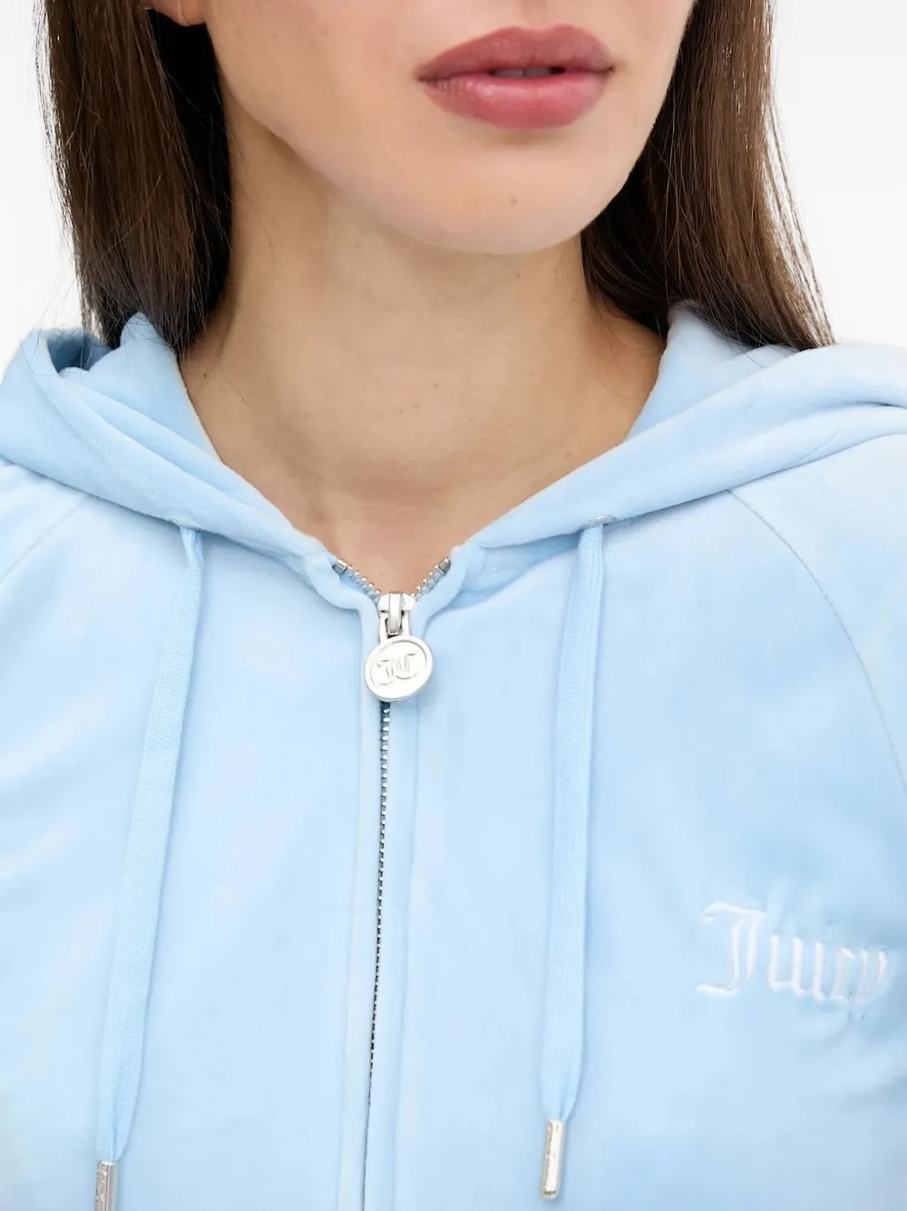 Juicy Couture Hoodie met rits Blauw