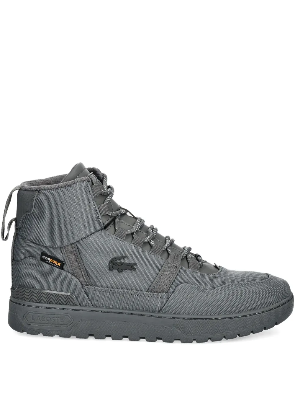 Lacoste high-top lace-up sneakers Grey