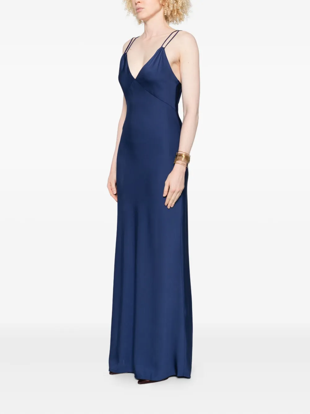 alice + olivia Kiro maxi-jurk Blauw