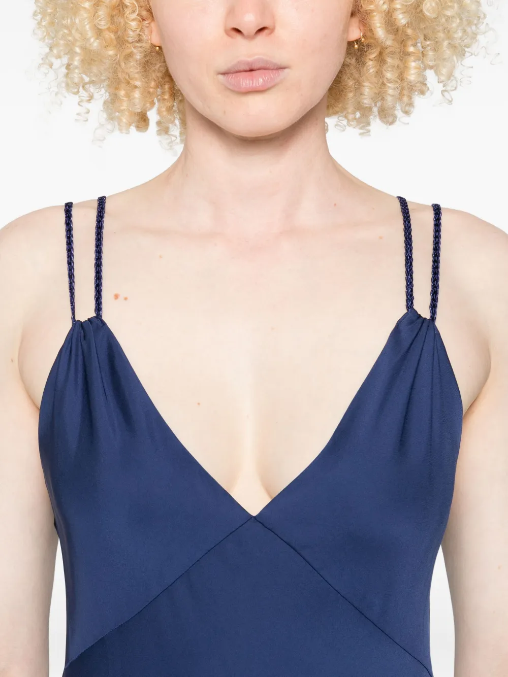 alice + olivia Kiro maxi-jurk Blauw