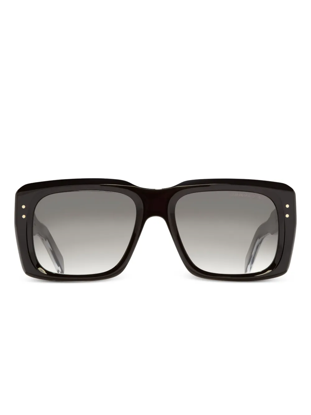 Cutler & Gross gold-detail square sunglasses - Nero