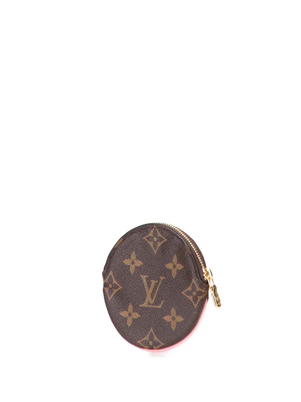 Pre-owned Louis Vuitton 2020 Monogram Vivienne Christmas Animation Swing Ride Round Purse Coin Pouch In Brown