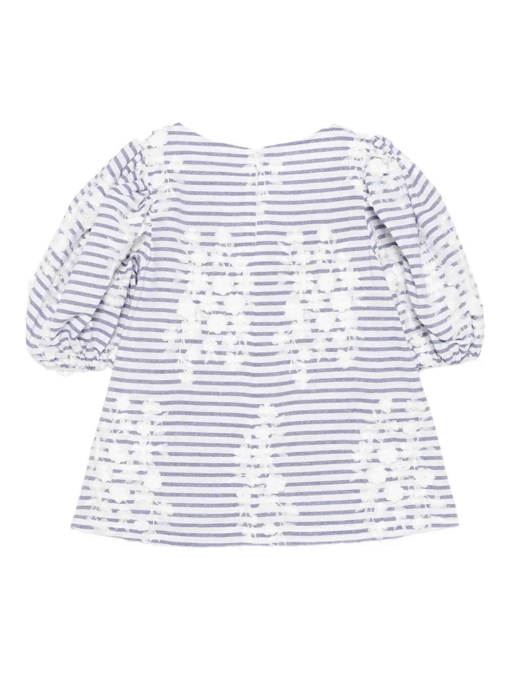 Tartine Et Chocolat Gestreept shirt met borduurwerk Blauw