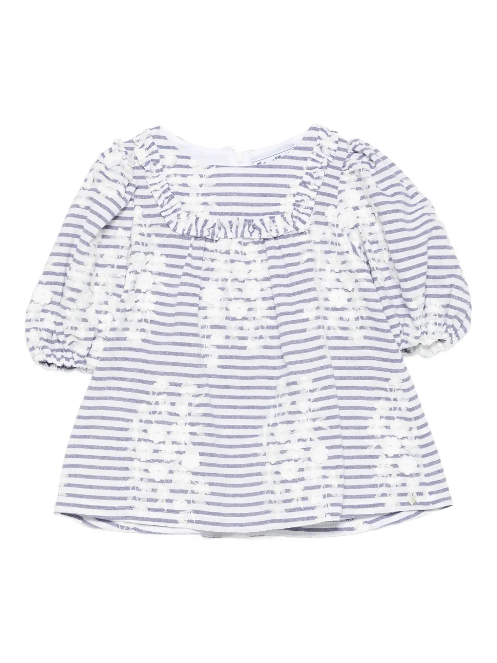 Tartine Et Chocolat Gestreept shirt met borduurwerk Blauw