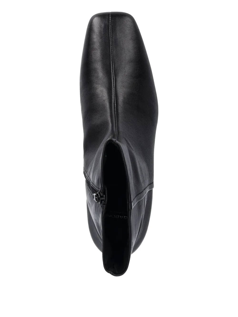 VAGABOND 70mm Mona zip-detail square-toe boots Black
