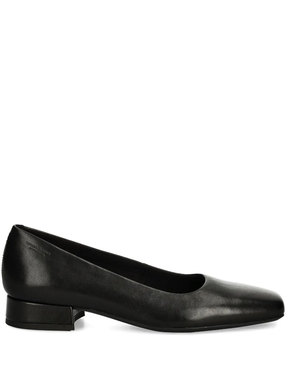 VAGABOND 25mm Debbi square-toe flap pumps Black