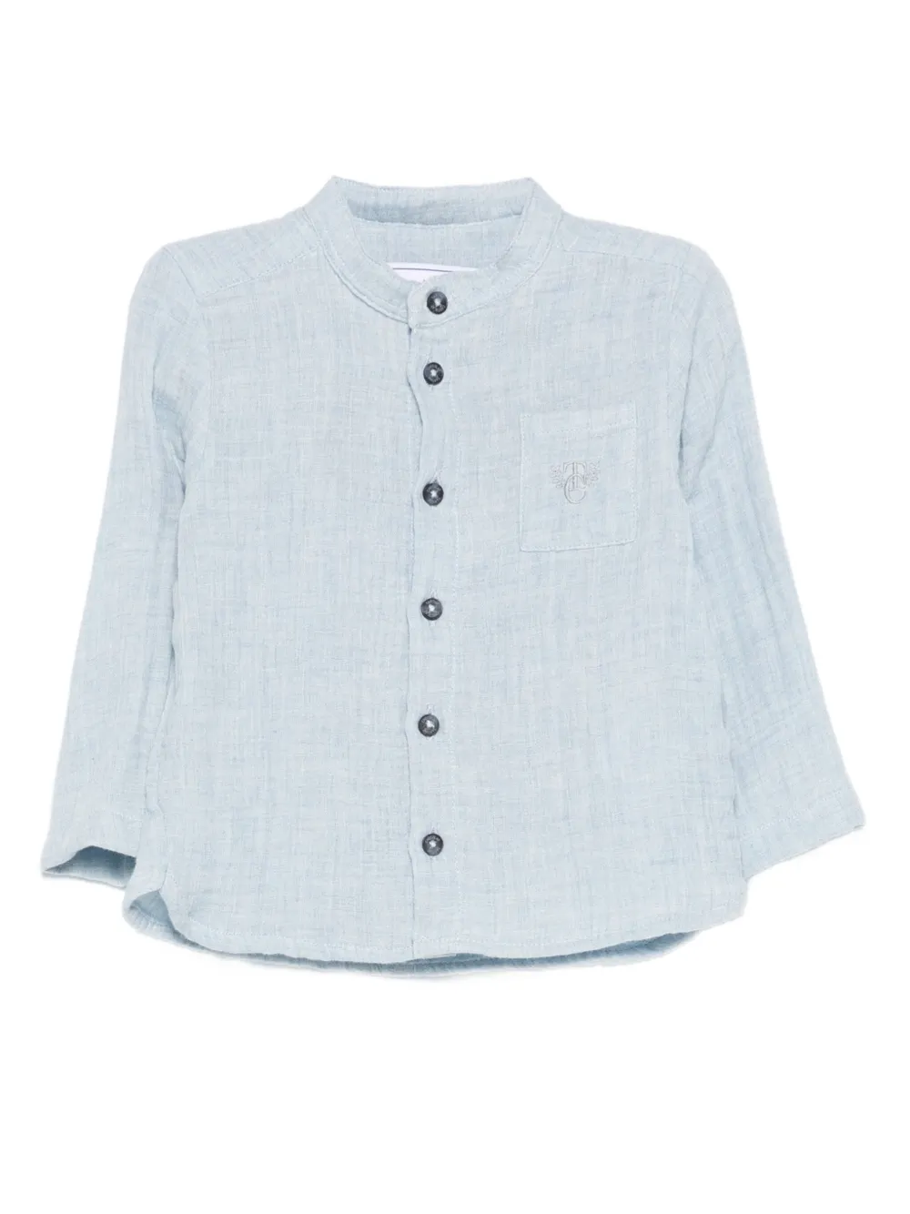 Tartine Et Chocolat Shirt met geborduurd logo en knopen Blauw
