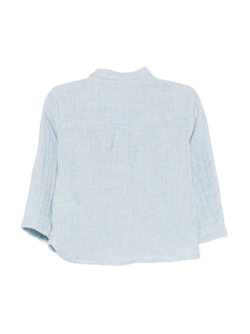 Tartine Et Chocolat Shirt met geborduurd logo en knopen Blauw