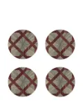 HestiaLiving Arabesque round coasters (set of four) - Grey