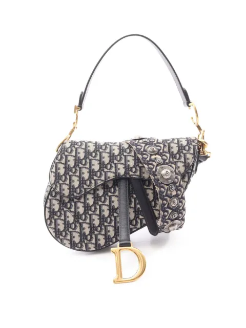 Christian Dior Pre-Owned 2020 Oblique Canvas Saddle Bag shoulder bag