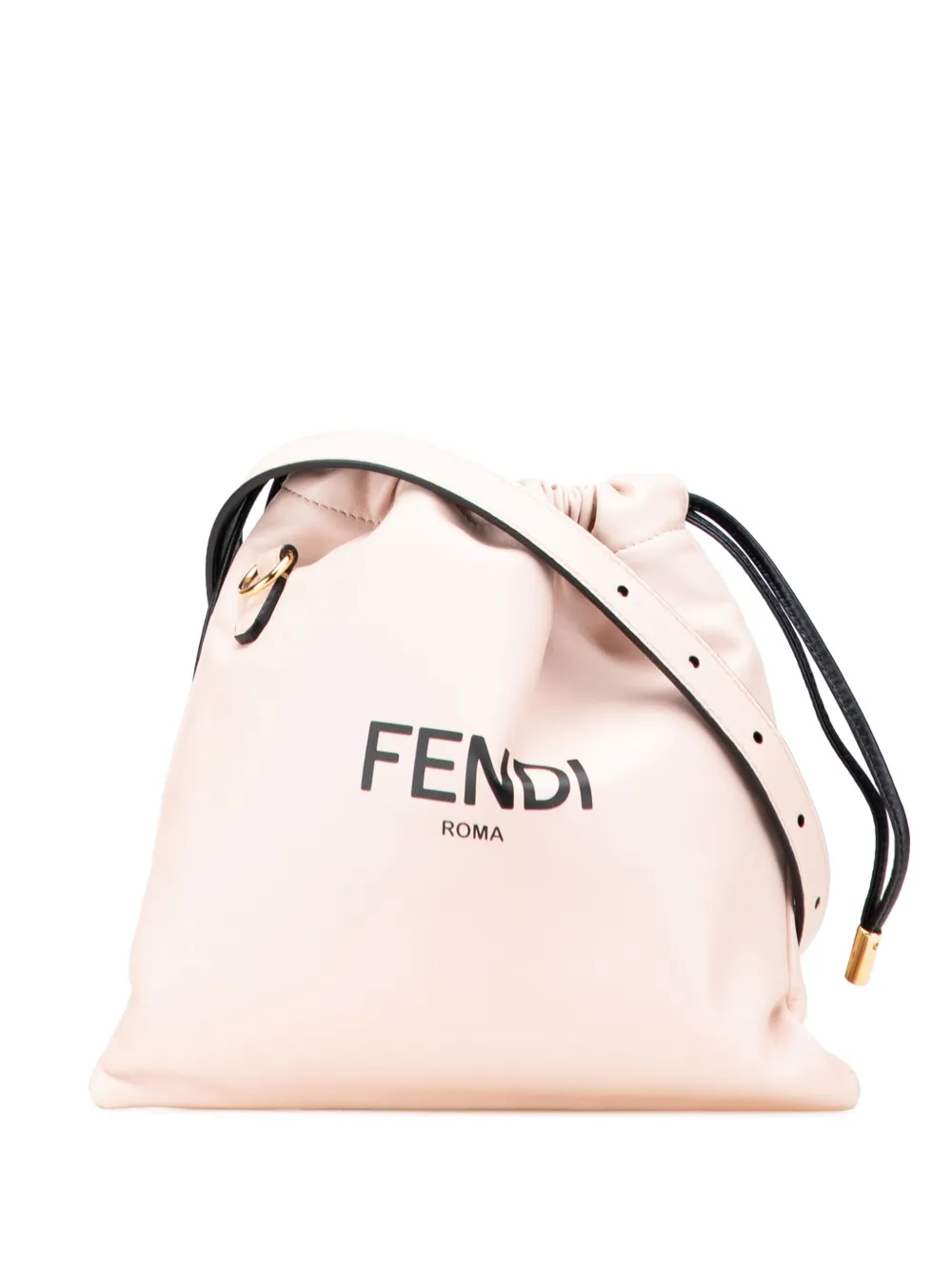 Fendi Pre-Owned 2010-2025 Small Leather Logo Drawstring crossbody bag Fendi Pre-Owned 2010-2025 Small Leather Logo Drawstring crossbody bag
