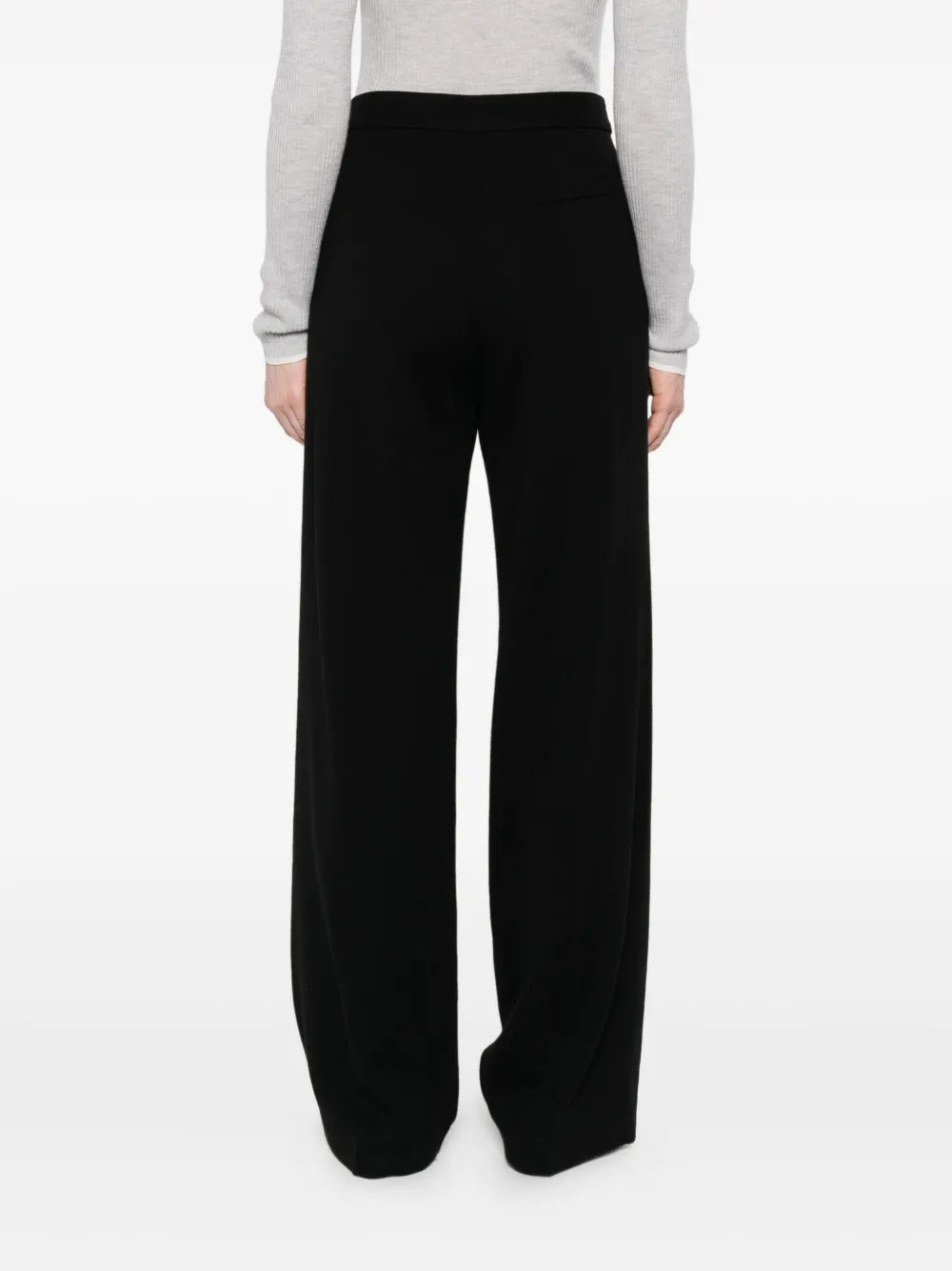 Forte Broek met geplooide voorkant Zwart