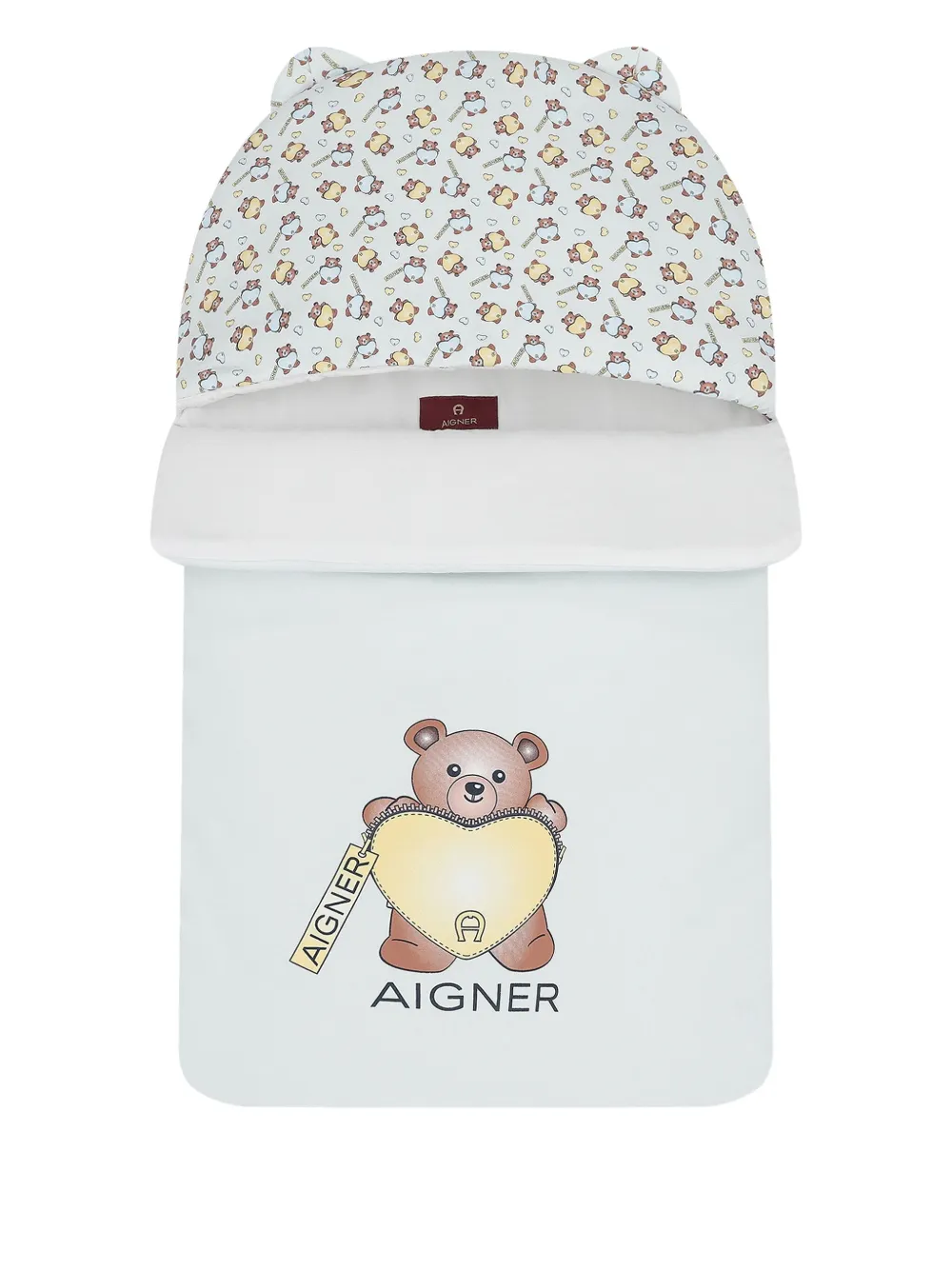 Aigner Kids Sacco nanna con stampa Teddy Bear - Blu